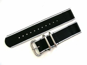 NATO EDGE 2pc strap Heavy ballistic Nylon Sport Smart Dive D Ring watch band USA - Picture 1 of 22