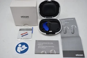 Oticon Xceed Play 1 BTE UP BLUE Hearing Aid Ref 214281 New - Picture 1 of 5