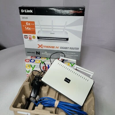 D-Link DIR-655 Extreme N Gigabit Wireless Internet Wifi Router 802.11n - Image 1 of 4