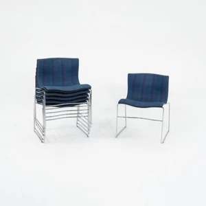 1989 Set of Six Lella and Massimo Vignelli for Knoll Handkerchief Dining Chairs - Picture 1 of 12