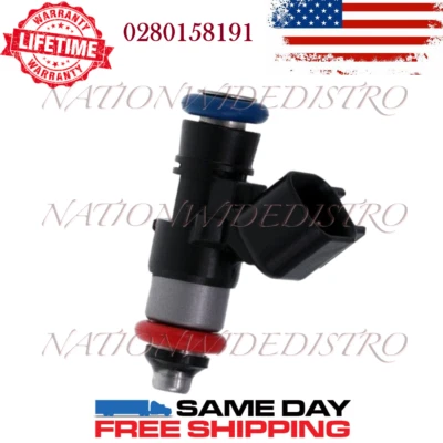 1x OEM Bosch Fuel Injector for 2015-2017 Ford Transit 350 HD 3.7L V6 0280158191 - Image 1 of 4