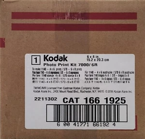 Kodak Apex 7000 Photo Print Kit 1140 4x6 Prints (6R) Cat # 1661925 / 3962966 - Picture 1 of 3