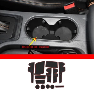 Anti-Slip Gate Slot Cup Mat for FORD RANGER 2012 - 2021 Accessories Car Door Pad - Picture 1 of 12