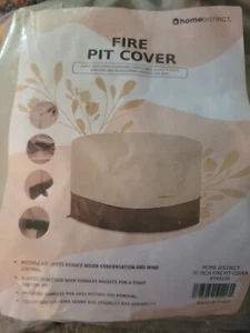 Copertura pozzo del fuoco distretto domestico 32 pollici rotonda impermeabile tela PVC ventilato aria NUOVO - Foto 1 di 5
