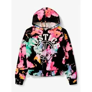 Justice Girls Colorful Tie Dye Hoodie Size Medium - Picture 1 of 2