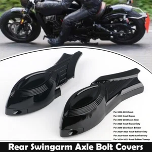 1 Pair ABS Rear Swingarm Axle Bolt Covers For Indian Scout Models 2015-2023 - Picture 1 of 18
