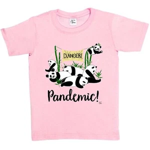 Camiseta 1Tee Niños Niñas Peligro, Pandemia - Imagen 1 de 30