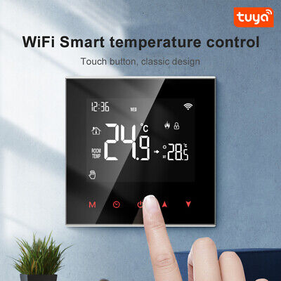 WiFi Thermostat Digital LCD WLAN Touch Smart Raumthermostat Wandheizung • 31.53€