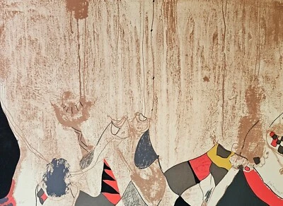 Josep Guinovart Fang 3 Handsigniert Lithographie 1982 Spanische Abstrakte Kunst - Bild 1 von 4