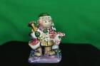 Ceramic Christmas Bear Candy Cane Holder Holidays Decorative Collectible Tree