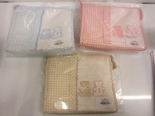 TROUSSE/BUSTA BAGNO FANTASIA ORSETTI CON INSERTO IN AIDA RICAMABILE