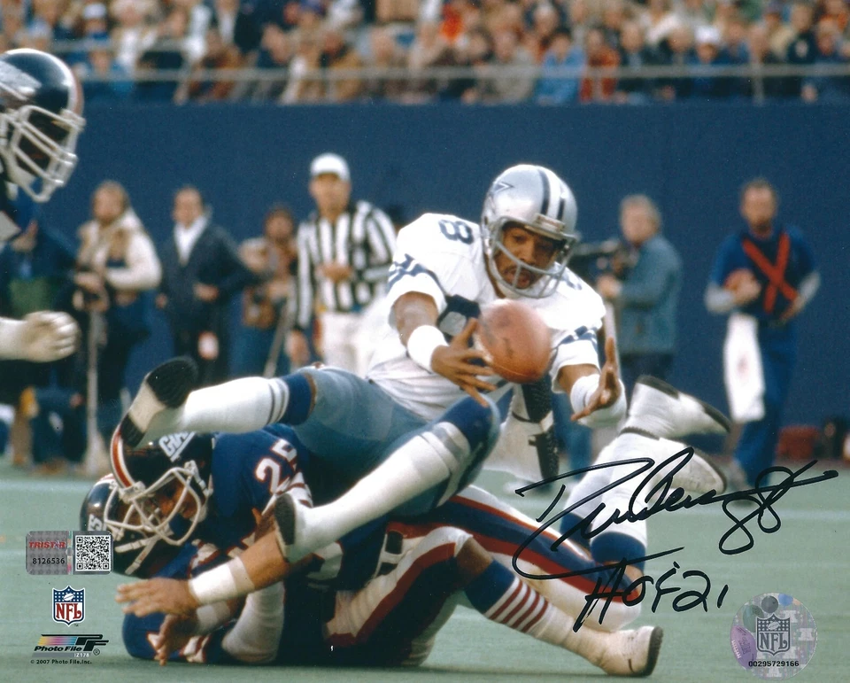 Drew Pearson Dallas Cowboys Signed 8x10 Photo Tri Star - Image 1 of 1