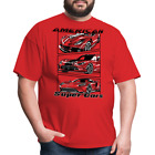 American Super Cars Custom Men's Graphic Tee; Viper, Muscle, Corvette, GT