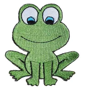 Frog Popular Famous Animal Sew Iron On Patch Badge Applique Crafts - Picture 1 of 1
