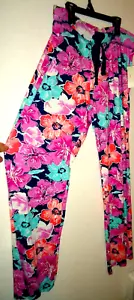 NWT Jissome Women's Floral Print Stretchy Pants Business Casual Size-XL - Picture 1 of 7
