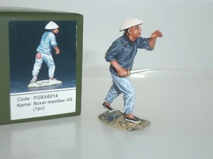 EQUIPO MINIATURAS PGBX6014 BOXER CHINO GUERRERO REBELIÓN CON DAGA SOLDADO - Imagen 1 de 2