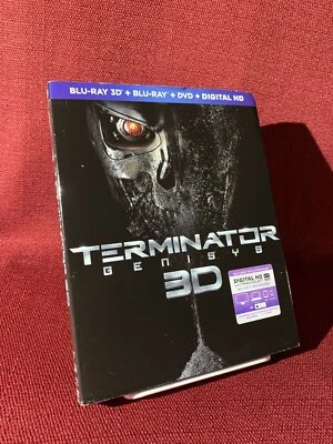 TERMINATOR: GENISYS 3D + Blu-Ray + DVD No Digital W/ Slipcover - Image 1 of 4
