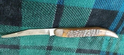 Старинный 1916-1939 Robeson Shuredge 616407 Техас зубочистка складной нож кости H - Изображение 1 из 4