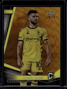 2024 Topps Chrome MLS Refractor Gold #31 Diego Rossi 26/50 Columbus Crew ID46326 - Picture 1 of 2