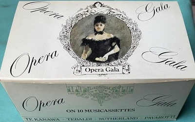 OPERA GALA  10 Music Cassetten in Original  deLuxe Box  •  Vintage - Bild 1 von 4