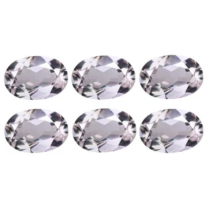 2.78 Ct  [6 Pcs Lot]  Oval 6.1 x 4.2 MM Pink 100% Natural Brazil Morganite - Picture 1 of 5