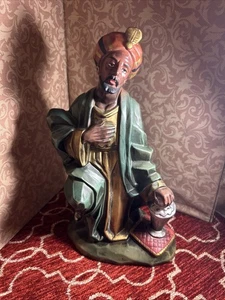 Krippe kniend weiser Mann Stück handbemalt Dickson 10 Zoll - Bild 1 von 8
