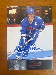 2020-21 UD SP Signature Edition '97 Legends Hockey MARIO MAROIS Auto Nordiques - Picture 1 of 2