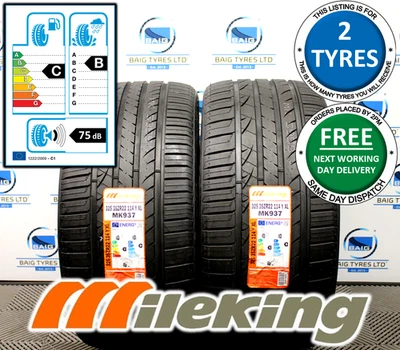 X2 325 35 22 325/35ZR22 114Y XL MILEKING MK937 NEW TYRES *GREAT C/B RATED* PAIR - Image 1 of 4