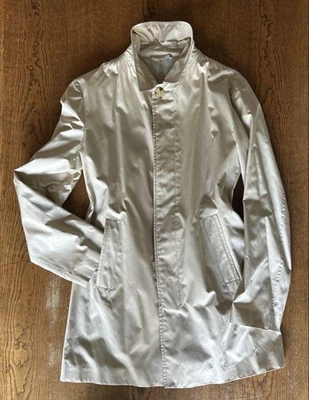 BRIONI 男式丝绸棉风衣,米色,M 码 — 第 1/4 张图片