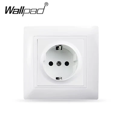 Interruttore Della Luce Tattile Con Presa a Muro UE Bianco 1 Gang 1 via Led Inte - Immagine 1 di 4