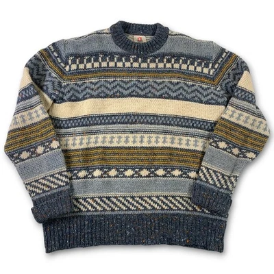 VTG Clipper Scandinavian Wool Fair Isle Pullover Sweater Mens XXL Denmark Nordic - Image 1 of 4