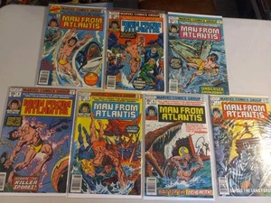 MAN FROM ATLANTIS #1-7 Complete Series Comic Lot Marvel Bronze Age - Picture 1 of 10