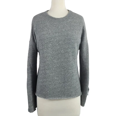 Soulcycle Lace Up Bell Sleeve Sweatshirt Grey Size XS - Image 1 of 4