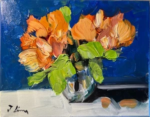JOSE LIMA OIL PAINTING IMPRESSIONIST ART COLLECTIBLE 8x10 - Picture 1 of 3