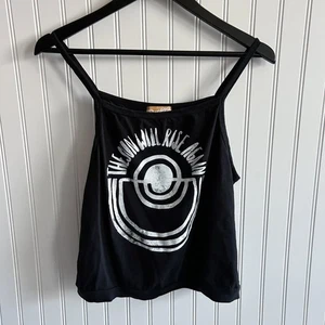Camiseta sin mangas Anthropologie DazeyLA The Sun Will Rise Again negra gráfica cuadrada - Imagen 1 de 5