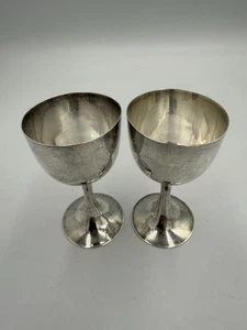 Mini Sterling Silver Goblets Set Japanese Silver Mark. 57 Grams - Picture 1 of 5