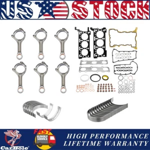 Engine Rebuild Kit Gasket Rod For 2014-2018 Ram 1500 Jeep Grand Cherokee 3.0L V6 - Picture 1 of 29