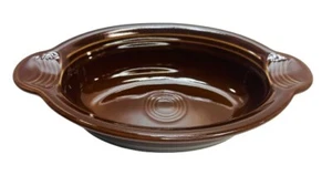 FIESTA WARE Oval Individual Casserole BOWL Chocolate BROWN Dish Baking Serve EUC - Picture 1 of 17