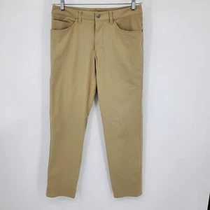 Lululemon ABC Pant Classic 32" Men's Khaki Colored Golf Pants Size 30 - Picture 1 of 12