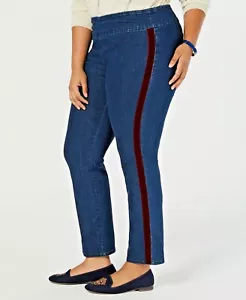 Jeans charter club taglie forti Cambridge controllo pancia, lavaggio Essex, taglia: 16 W - Foto 1 di 5