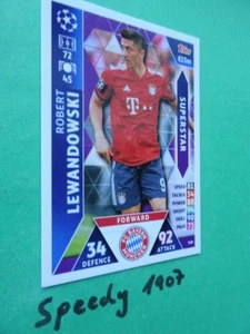 Topps Champions League 18 2019 Superstar Lewandowski Múnich Match Attax SU8 - Imagen 1 de 1