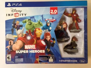 NEW PS4 Disney Infinity 2.0 Game Marvel Super Heroes Starter Pack Set - Picture 1 of 1