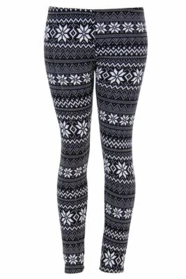 Women's Snowflake Pattern Ugly Christmas Sweater & Cosplay Pajama Leggings - Image 1 of 4