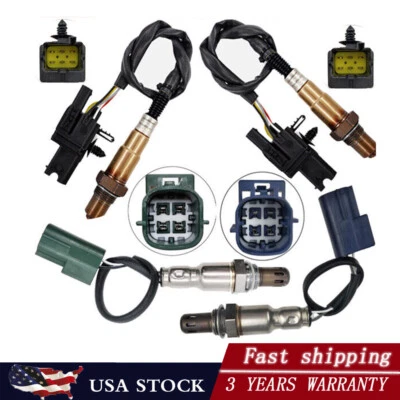 Sensor de oxígeno ascendente+abajo 4 piezas para Nissan Pathfinder Frontier Xterra 2005 2006 4,0 L Foto 1 de 4