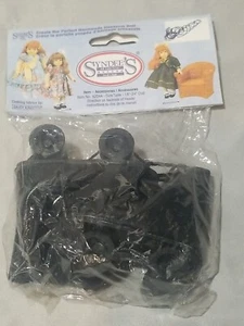 Syndees All American Doll Club Black Roller Skates fits American girl Doll 18" - Picture 1 of 4