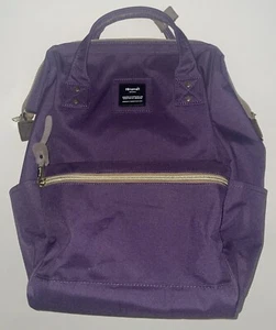Himawari Laptop Purple Travel Backpack USB Charging Port, Water Resistant - Picture 1 of 10