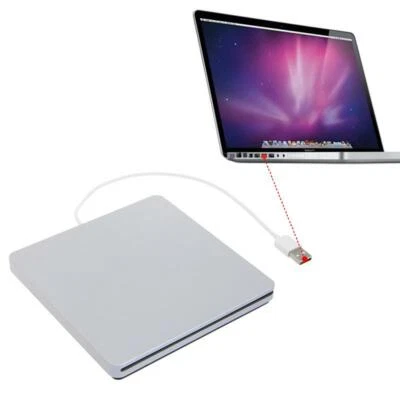 External USB CD DVD RW Drive Enclosure Case for Macbook Pro Air Optical Drive - Image 1 of 4