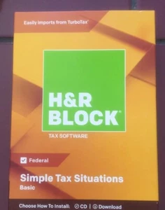 H&R Block Basic 2018 Simple Tax Situations. Brand New. Federal Only - Picture 1 of 6