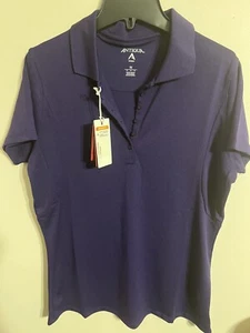Camisa de golf Antigua talla M manga corta desierto seco púrpura cuello nueva con etiquetas - Imagen 1 de 4