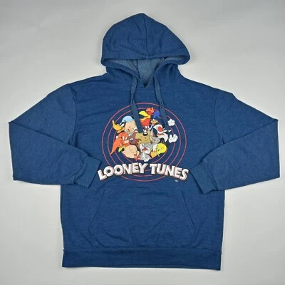 LOONEY TUNES 连帽运动衫 Bugs 兔子卡通女式中号套衫 — 第 1/4 张图片
